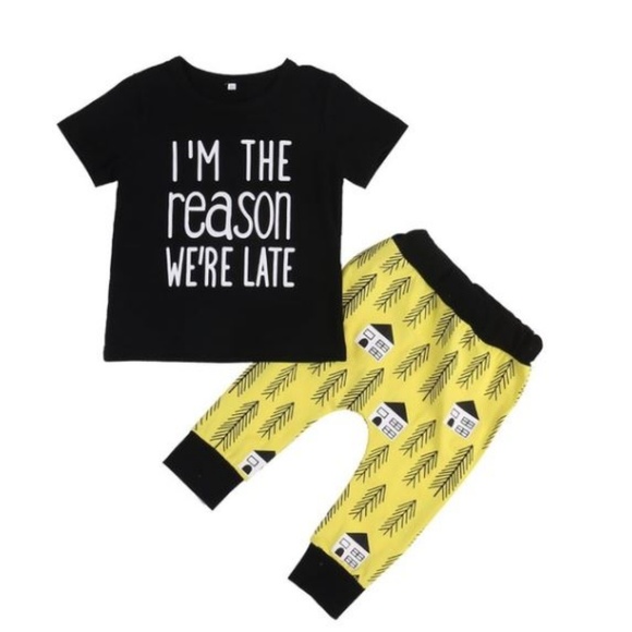 "I'm the reason we're late" unisex 12 mo. - Picture 2 of 2